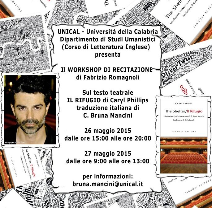 Workshop di Recitazione di Fabrizio Romagnoli alla UNICAL – Università della Calabria