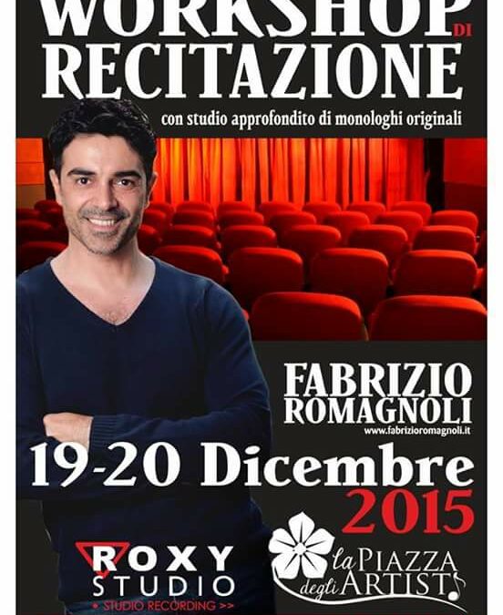 Workshop Intensivo di Recitazione il 19 e 20 dicembre 2015 a La Piazza degli Artisti (Palermo)