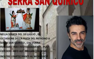 Workshop di recitazione il 17 e 18 luglio 2021 a Serra San Quirico (AN)